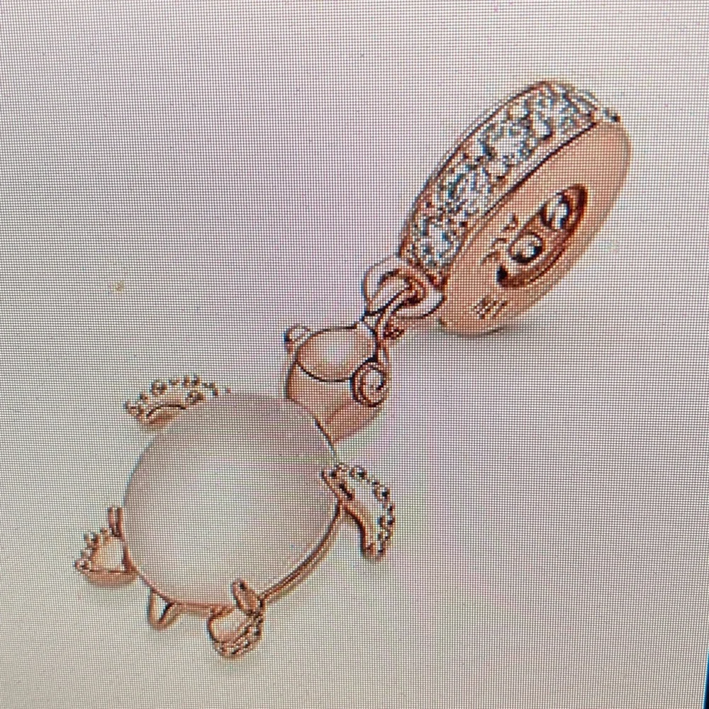Pandora Rose Gold Turtle Charm Bracelet